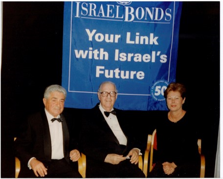 Con Abba Eban en la ONU 1997, 50 años de la aprobación de la creación del Estado de Israel