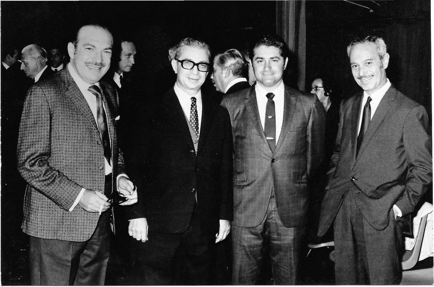 Congreso Judío Latinoamericano, con José Ludmir y delegados de Argentina, Lima, Perú, 1968